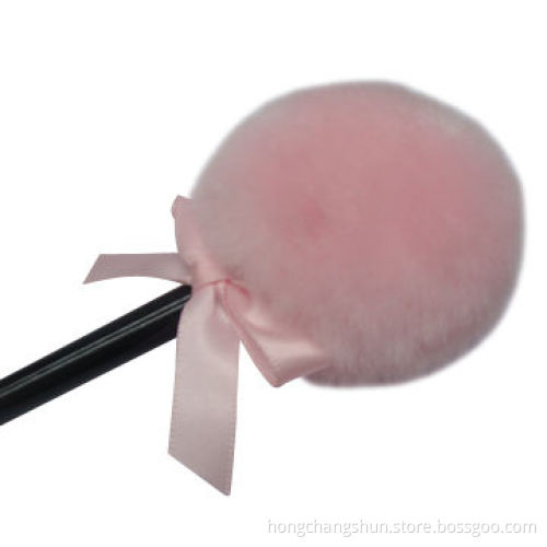 Acrylic boa puff, various quality with stain ribbon or handle for compact and loose powder